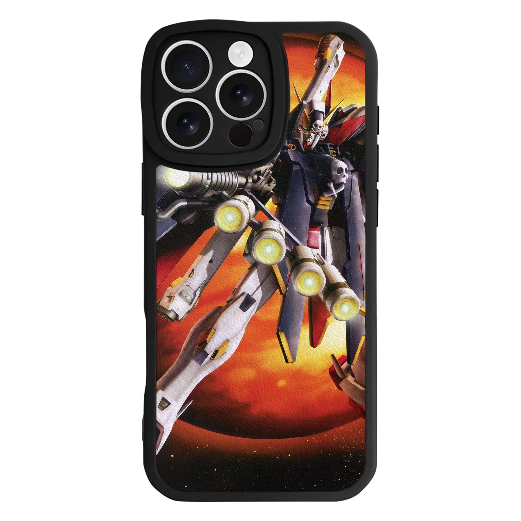 （画像用） 機動戦士ガンダム Mobile Suit Gundam 【iPhone 16シリーズ対応】シリコンスマホケース（レザー調） 材質：シリコン